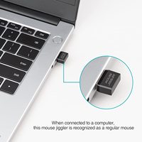 Rii RT301 mysz USB Jiggler, niewykrywalna mysz Mover automatyczna mysz komputerowa Mover Jiggler, utrzymuje komputer w przebudzeniu, symuluje mysz 3